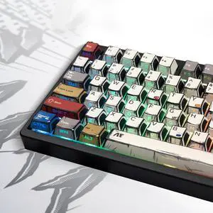 _Mega Brand 137 PBT Keycaps, Versatile Keycaps for Mechanical Keyboard (Typing, Gaming or Anime Passion) - RGB Backlit, Ergonomic, No Tear & Never Fades, Vibrant