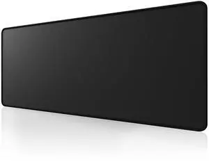 _Mega Brand Large Gaming Mouse Pad with Non-Slip Rubber Base,Stitched Edge,Desk mat for Laptop,Computer & PC, Wristing Pad for Gamer,Office & Home,Classic Black XL 11.81''x31.50''x0.12''