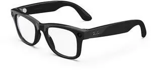 _Mega Brand Ray-Ban Glasses, Wayfarer, Shiny Black | 12 MP ultra-wide camera for HD photos and video  Open Ear Speakers for music, podcasts and more AI for voice commands and personalized experiences