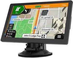 _Mega BrandGPS Navigator for Car Truck RV  9'' HD Touchscreen, Latest 2025 Map with Custom Truck Routing, Lane Guidance, Turn-by-Turn Voice Directions, Speed & Red Light Alerts, Free Lifetime Updates