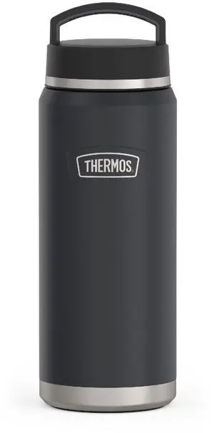 _Mega Brand ICON SERIES Water Bottle with Screw Top Lid - 40 Ounce, Granite - Stainless Steel Vacuum Insulated Water Bottle with Lid