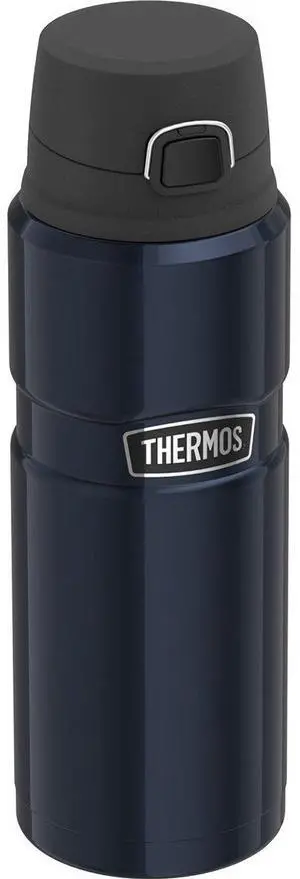 _Mega Brand Stainless King Vacuum-Insulated Drink Bottle, 24 Ounce, Midnight Blue