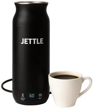 _Mega Brand  Kettle - Travel Portable Heater for Coffee Tea Milk Soup - Stainless Steel Travel Water Boiler tea pot with Temperature Control - LED - Automatic Power Off - 450ml - Kitchen Appliance