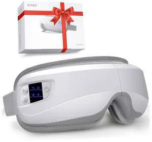 _Mega Brand Eye Massager with Heat & Bluetooth Music, Birthday Gifts for Dad Mom Men Women, Heated Eye Mask for Migraines Relief, Reduce Strain, Headache Relief and Improve Sleep, Eye Care Device
