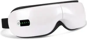 _Mega Brand Eye Massager with Heat; Migraine Relief Mask Massager; Bluetooth Eye Mask for Dry Eyes; Relaxation with 5 Massage Modes and 180° Folding Design Gifts for Women/Man