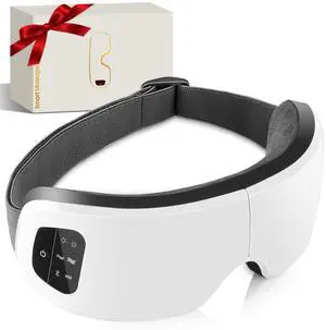 _Mega Brand Eye Massager with Heat, Compression, Heated Sleep Mask, Mothers Fathers Day Birthday Gifts for Women Men, Massager Scalp for Eye Strain Relief, Foldable,Comfortable