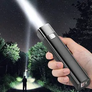 _Mega BrandHigh Lumens USB Rechargeable Flashlight  9000 Lumens, Bright LED Handheld Flashlight, IP67 Waterproof, 2000mAh Battery, 6 Modes, for Camping, Hiking, Emergency, Home Use