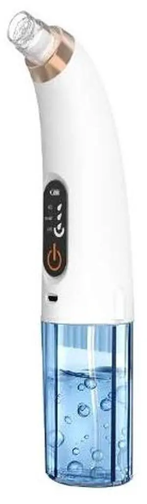 _Mega Brand  Blackhead Vacuum ,Water-Cycle Mini Bubble Pore Cleaner w/ Dual 31.6/40.5 ml Tanks, LED Display, 3 Skin Modes, USB-C Rechargeable, 6 Suction Heads, Comedone Extractor for Oily/Combo/Dr