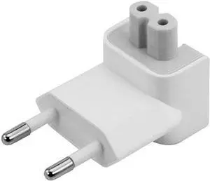 _Mega Brand 2 Pack US to Europe Plug Converter Travel Charger Adapter Wall Outlet EU European Connector Duck Head for MacBook Mac Pro MBA Retina MagSafe Apple Phone Pad Tablet Mini Air Power Brick