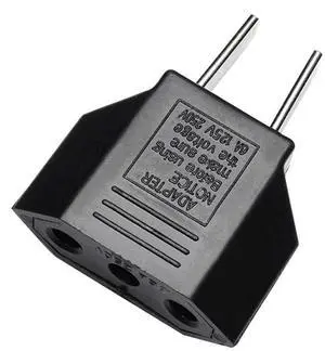 GRLRCR EU Europe to US USA America Travel Plug Adapter AC Outlet Power Converter (1 Pack) GRLRCR EU Europe to US USA America Travel Plug Adapter AC Outlet Power Converter (1 Pack)