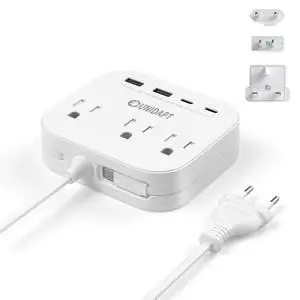 _Mega Brand UK European Plug Adapter, US to Europe Power Strip for EU/UK/US with Built in USB C Cord and 4 USB Ports, 3 AC Outlets, Wall Mountable, 5ft Extension Cord, for Travel Cruise Ship Home