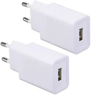 _Mega Brand European Charger USB Adapter 2-Pack 10W EU Charger Plug Power Adapter for iPhone,Samsung Galaxy,Huawei,Xiaomi,LG,Motorola,HTC etc.