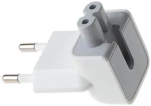 _Mega Brand AC Adapter Europe Plug, Wall Folding Duck Head Converter Travel Charger Adapter Compatible with MB Book Mac/iBook/iPhone/iPod AC Power Adapter Brick (1- Pack)