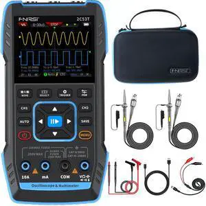 _Mega Brand  Upgraded Handheld Oscilloscope, 50MHz Bandwidth, 3IN1 Digital Oscilloscope Multimeter DDS Generator, 250MS/s Sampling Rate, 19999 Counts, Voltage, Current, Capacitor, Resistor, Diode Test