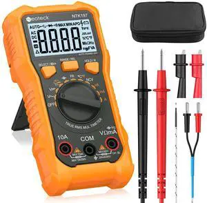 _Mega Brand 2000 Counts Digital Multimeter Voltmeter Tester with NCV, LCD for AC/DC Voltage&Current, Resistance, Capacitance, Live Wire, Frequency, Temperature, Duty Cycle, Continuity, Diode Measuring