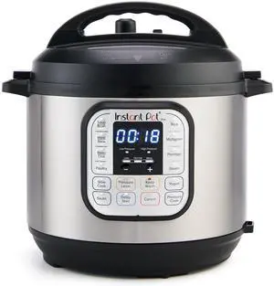 Duo 7-in-1 Electric Pressure Cooker, Slow Cooker, Rice, Steamer, Sauté, Yogurt Maker, Warmer & Sterilizer, Includes App With Over 800 Recipes, Stainless Steel, 6 Quart