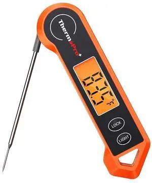 _Mega Brand TP19H Digital Meat Thermometer for Cooking with Ambidextrous Backlit and Motion Sensing Kitchen Cooking Food Thermometer for BBQ Grill Smoker Oil Fry Candy Instant Read Thermometer