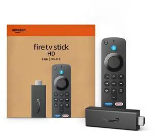 _Mega Brand Fire TV Stick HD (newest model), free and live TV, Alexa Voice Remote, smart home controls, HD streaming