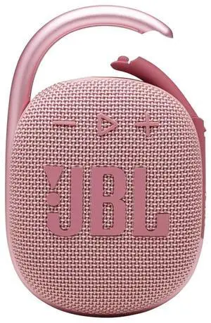 Clip 4 - Portable Mini Bluetooth Speaker, big audio and punchy bass, integrated carabiner, IP67 waterproof and dustproof, 10 hours of playtime, speaker for home, outdoor and travel (Pink)