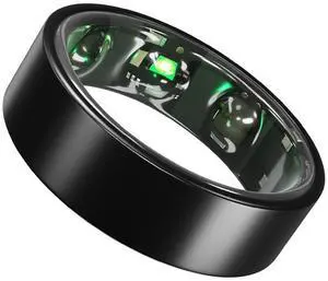 _Mega Brand Smart Ring | AI Food Logging, 7+ Day Battery | Sleep, Fitness, Nutrition, Stress | 30+ Workout Modes, Weight Loss | Buy Sizing Kit First | Smart Ring for Men & Women | Titanium,