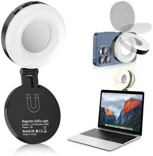 _Mega Brand Selfie Light, Selfie Light for iPhone, Portable Phone Ring Light for Video Recording, Adjusted 4 Modes, Rechargeable Fill Light for Selfies, Photography, Makeup, Vlogs, TikTok, Video
