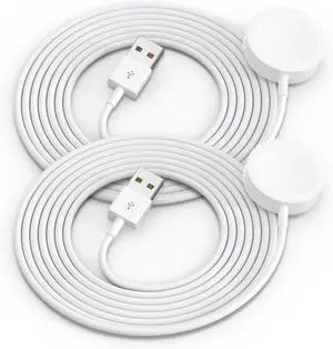 _Mega Brand 2Pack Upgraded for Apple Watch Charger USB Magnetic Wireless Fast iWatch Charger Portable Compatible with iWatch Ultra/Series 10/9/8/7/6/SE/SE2/5/4/3/2/1-[3.3FT]