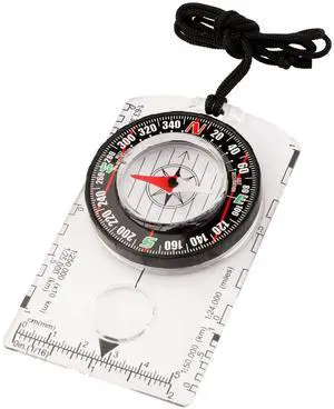 _Mega Brand Magnetic Compass for Kids  Orienteering & Wilderness Survival Navigation Gear, Pocket Hiking Compass for Camping, Backpacking, Hunting, Outdoor Adventure