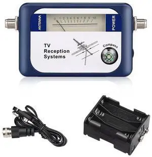 _Mega Brand Digital Satellite Finder Digital TV Antenna Pointer Type TV Receiving System with Compass Terrestrial Signal Power Meter