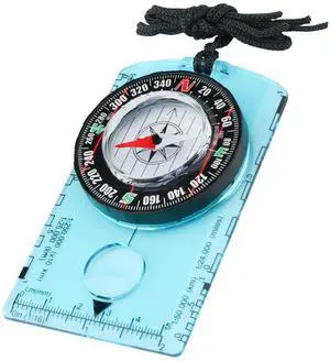 _Mega Brand Hiking Compass for Kids  Orienteering & Wilderness Survival Navigation Gear, Pocket Hiking Compass for Camping, Backpacking, Hunting, Outdoor Adventure