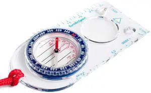 _Mega Brand Orienteering Compass - Hiking Backpacking Compass | Advanced Scout Compass Camping and Navigation | Boy Scout Compass Kids - Children Compasses for Map Reading - Baseplate Compass Survival