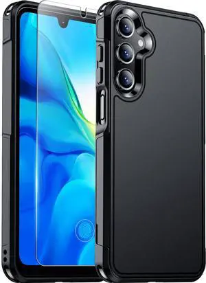 _Mega Brand Designed for Samsung Galaxy A16 5G Case, [Military Grade Drop Protection] Non-Slip Heavy Duty Full Body Shockproof Protection Phone Case Galaxy A16 5G Case,Black