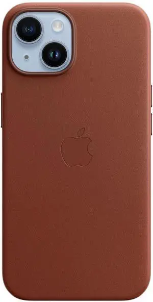_Mega Brand iPhone 14 Leather Case with MagSafe - Umber