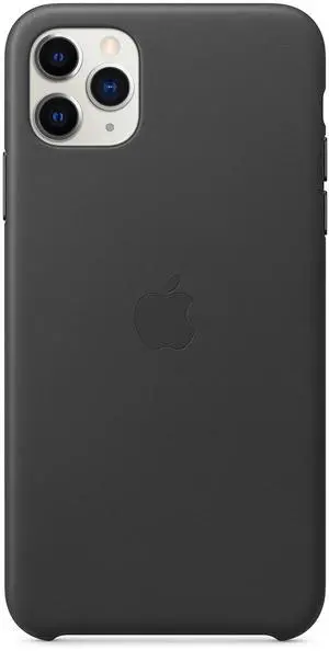 _Mega Brand Leather Case (for iPhone 11 Pro Max) - Black
