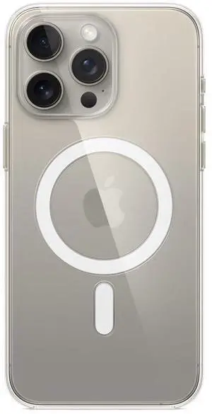 _Mega Brand iPhone 15 Pro Max Clear Case with MagSafe: Lightweight Phone Case, Wireless Charging Compatible, Smooth Glossy Finish