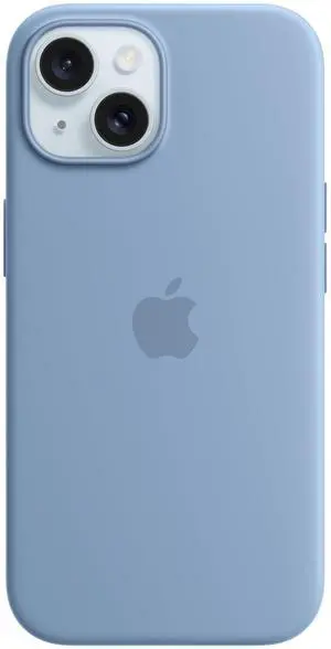 _Mega Brand iPhone 15 Silicone Case with MagSafe - Winter Blue
