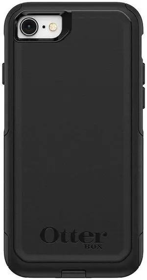 _Mega Brand iPhone SE 3rd & 2nd Gen (NOT SE4  2025 MODEL) iPhone 8 & iPhone 7 (NOT PLUS SIZED MODELS) Commuter Series Case - Black, Slim & Tough, Pocket-Friendly, with Port Protection