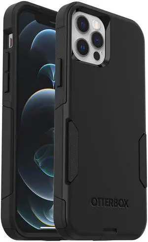 _Mega Brand iPhone 12 & iPhone 12 Pro Commuter Series Case - Black, Slim & Tough, Pocket-Friendly, with Port Protection