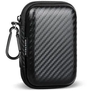 _Mega Brand, Earphone Carrying Case Holder Storage Mini Bag Headphone Small Pouch Cell Phone Accessories Organizer for EarPods Airpods Beats Flex Bose Wired Earbuds USB Cable Wall Charger