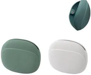 _Mega Brand 2 Pack Wired Earbuds Organizer Silicone Earphone Case with Magnetic Snap Closure in-Ear Headphones Carrying Case Storage Bag for Apple EarPods Headphone Wireless Earbud in-Ear Earphones