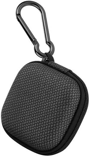 _Mega Brand Earbud Case Hard EVA Earphone Carrying Case Cell Phone Accessories Storage Bag with Carabiner for Airpods Headset Earphone Flash Drive Charging Cable Key Wall Charger USB Adapter Cable