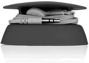 _Mega Brand - Tangle-Free Earphone/Earbud Case Compact Storage System, Silicone (Black, Set of 1)