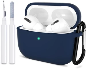 for AirPods Pro 2nd Generation Case Cover, Protective Silicone Skin Accessories with Keychain for Women Men for Apple AirPods Pro Gen 2(2022), Front LED Visible-Midnight Blue for AirPods Pro 2nd Generation Case Cover, Protective Silicone Skin Accessories with Keychain for Women Men for Apple AirPods Pro Gen 2(2022), Front LED Visible-Midnight Blue