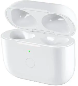 Wireless Charging Case Replacement Compatible with AirPod 3rd Generation, Air Pod 3 Charger Case with Bluetooth Pairing Sync Button Without Earbuds, White Wireless Charging Case Replacement Compatible with AirPod 3rd Generation, Air Pod 3 Charger Case with Bluetooth Pairing Sync Button Without Earbuds, White