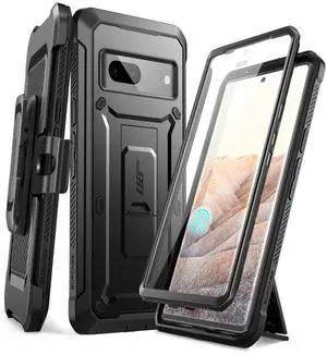 _Mega Brand Outdoor Case for Google Pixel 7, 360 Degree Mobile Phone Case Bumper Case Robust Protective Cover [Unicorn Beetle Pro] with Screen Protector and Belt Clip 2022 Edition (Black)