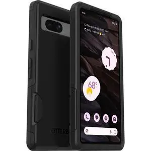 _Mega Brand Google Pixel 7A Commuter Series Case - Black, Slim & Tough, Pocket-Friendly, with Port Protection