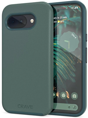 Dual Guard for Google Pixel 9a Case - Forest Green | Designed for the Google Pixel 9a (6.3 inch) with Wireless Charging Compatibility and a Textured Grip Dual Guard for Google Pixel 9a Case - Forest Green | Designed for the Google Pixel 9a (6.3 inch) with Wireless Charging Compatibility and a Textured Grip