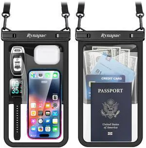 _Mega Brand Waterproof Phone Pouch Bag - 2 Pack Waterproof Phone Case for iPhone 17 16 15 14 Pro Max Galaxy S25 S24 Ultra, IPX8 Cellphone Water Protector Pouch Beach Essentials Travel Must Haves