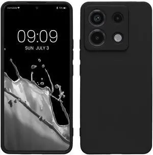 _Mega Brand Case Compatible with Xiaomi Redmi Note 13 Pro 5G / Poco X6 5G Case - Soft Slim Protective TPU Silicone Cover - Black Matte
