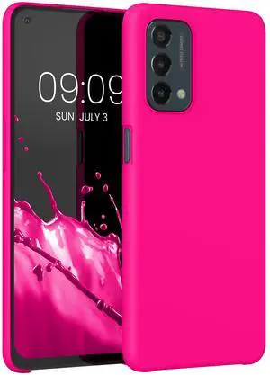 _Mega Brand Case Compatible with OnePlus Nord N200 5G Case - TPU Silicone Phone Cover with Soft Finish - Neon Pink