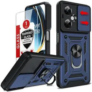 _Mega Brand  OnePlus Nord-N30 5G Case: with Slide Camera Cover Screen Protector, Military-Grade Shockproof Protective Magnetic Ring Stand One Plus Nord N30 5G Cell Unlocked Phone Covers Funda fara,